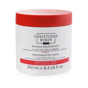 Christophe Robin Masker Regenerasi dengan Minyak Pir Berduri Langka - Rambut Kering &Rusak (Regenerating Mask with Rare Prickly Pear Oil - Dry & Damaged Hair)