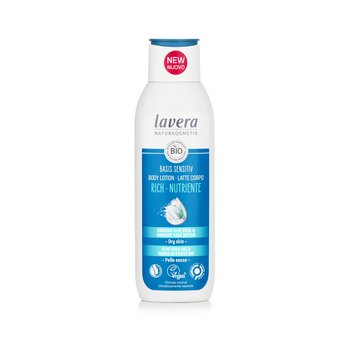 Dasar Sensitiv Kaya Body Lotion Dengan Aloe Vera Organik & Mentega Shea Organik - Untuk Kulit Kering