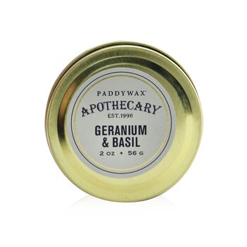 Paddywax Lilin Apoteker - Geranium & Basil (Apothecary Candle - Geranium & Basil)