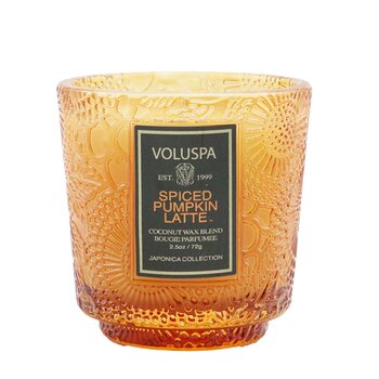 Voluspa Lilin Alas Mungil - Latte Labu Berbumbu (Petite Pedestal Candle - Spiced Pumpkin Latte)