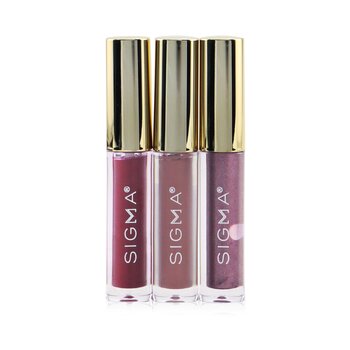 Sigma Beauty Adored Mini Lip Set (2x Liquid Lipstick + 1x Lip Gloss) (Adored Mini Lip Set (2x Liquid Lipstick + 1x Lip Gloss))