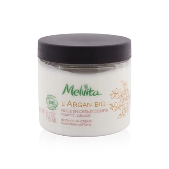Melvita LArgan Bio Body Oil Dalam Krim - Menutrisi & Melembutkan (LArgan Bio Body Oil In Cream - Nourishes & Softens)