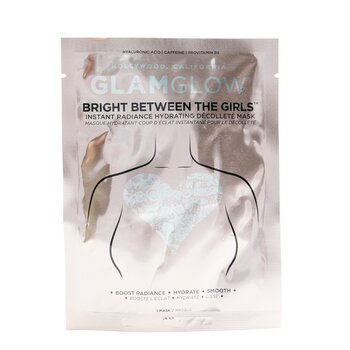 Glamglow Cerah Di Antara Gadis-Gadis Cahaya Instan Menghidrasi Masker Decollete (Bright Between The Girls Instant Radiance Hydrating Decollete Mask)