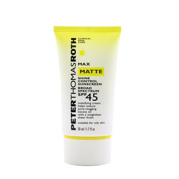 Peter Thomas Roth Max Matte Shine Control Tabir Surya Spektrum Luas SPF 45 (Max Matte Shine Control Sunscreen Broad Spectrum SPF 45)