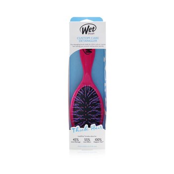 Wet Brush Custom Care Detangler Sikat Rambut Tebal - # Pink (Custom Care Detangler Thick Hair Brush - # Pink)
