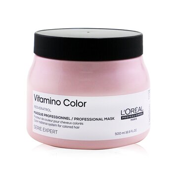 Profesinel Serie Ahli - Vitamino Warna Resveratrol Warna Radiance Sistem Mask (Untuk Rambut Berwarna) (Produk Salon) (Professionnel Serie Expert - Vitamino Color Resveratrol Color Radiance System Mask (For Colored Hair) (Salon Product))