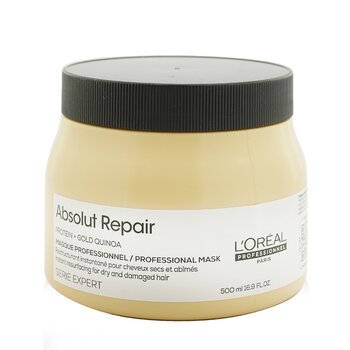 Professionnel Serie Expert - Absolut Repair Gold Quinoa + Protein Instant Resurfacing Mask (Untuk Rambut Kering dan Rusak) (Professionnel Serie Expert - Absolut Repair Gold Quinoa + Protein Instant Resurfacing Mask (For Dry and Damaged Hair))