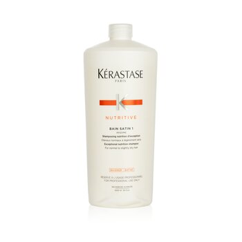 Nutrisi Bain Satin 1 Sampo Nutrisi Luar Biasa - Untuk Rambut Normal hingga Sedikit Kering (Botol Penyok Silghtly)