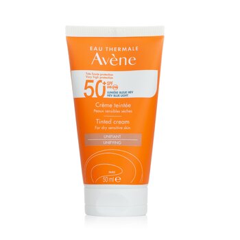 Avene Perlindungan Sangat Tinggi Krim Berwarna SPF50+ - Untuk Kulit Sensitif Kering (Very High Protection Tinted Cream SPF50+ - For Dry Sensitive Skin)