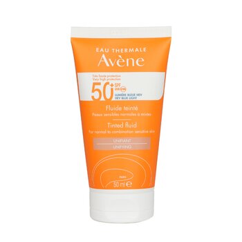 Avene Cairan Berwarna Perlindungan Sangat Tinggi SPF50+ - Untuk Kulit Normal hingga Kombinasi Sensitif (Very High Protection Tinted Fluid SPF50+ - For Normal to Combination Sensitive Skin)