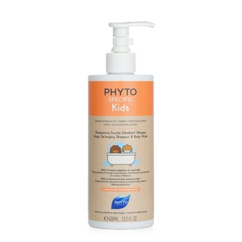 Phyto Phyto Specific Kids Magic Detangling Shampoo & Body Wash - Rambut &tubuh keriting dan melingkar (Untuk anak-anak 3 tahun+) (Phyto Specific Kids Magic Detangling Shampoo & Body Wash - Curly, Coiled Hair & Body (For Children 3 Years+))