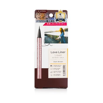 Love Liner Eyeliner Cair - # Coklat Tua (Liquid Eyeliner - # Dark Brown)