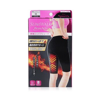 SlimWalk Celana Pendek Bentuk Dukungan Pembakaran Lemak Kompresi untuk Olahraga - #Blacks (Ukuran: M) (Compression Fat-Burning Support Shape Shorts for Sports - #Blacks (Size: M))
