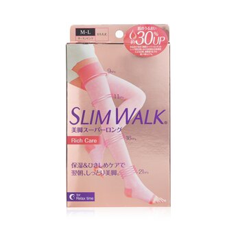 SlimWalk Kompresi Open-Toe Socks Untuk Bersantai, Melembabkan - # Pink (Ukuran: M-L) (Compression Open-Toe Socks For Relax, Moisturizing - # Pink (Size: M-L))