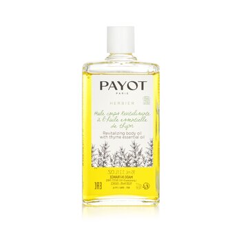 Payot Herbier Organic Revitalizing Body Oil Dengan Minyak Atsiri Thyme (Herbier Organic Revitalizing Body Oil With Thyme Essential Oil)