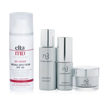 Natural Beauty Hydrating Series Travel Set 3pcs + EltaMD UV Clear Facial Sunscreen SPF 46 48g