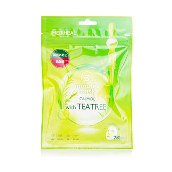 Mediheal 3 Menit Mask Calmide dengan Tea Tree (Versi Jepang) (3 Minutes Mask Calmide with Tea Tree (Japan Version))