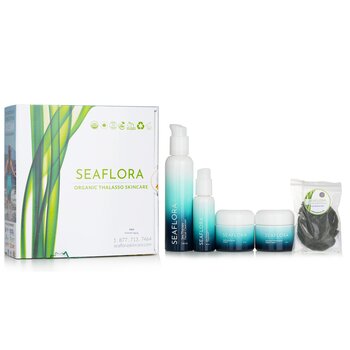 Seaflora Perawatan Kulit Thalasso Organik Set Anti-Penuaan yang Anggun (Organic Thalasso Skincare Graceful Anti-Aging Set)
