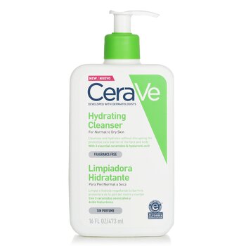 CeraVe Hydrating Cleanser Untuk Kulit Normal hingga Kering (Hydrating Cleanser For Normal to Dry Skin)