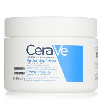 CeraVe Moisturising Cream Untuk Kulit Kering hingga Sangat Kering (Moisturising Cream For Dry to Very Dry Skin)