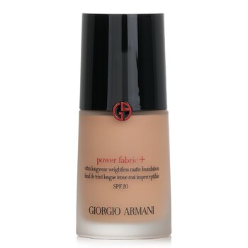 Giorgio Armani Kain Daya+ Fondasi Matte Tanpa Bobot Ultra Longwear SPF 20 - # 5.5 (Power Fabric+ Ultra Longwear Weightless Matte Foundation SPF 20 - # 5.5)