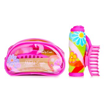 Flowerbomb Set (1x Kain Penghapus MakeUp + 1x Jepit Cakar Rambut + 1x Tas) (Flowerbomb Set (1x MakeUp Eraser Cloth + 1x Hair Claw Clip + 1x Bag))