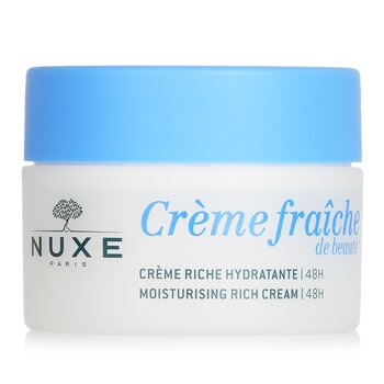 Nuxe Creme Fraiche De Beaute 48HR Krim Kaya Pelembab - Kulit Kering (Creme Fraiche De Beaute 48HR Moisturising Rich Cream - Dry Skin)