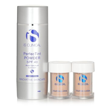 IS Clinical Bubuk Perfectint SPF 40 Beige (Perfectint Powder SPF 40 Sunscreen Beige)