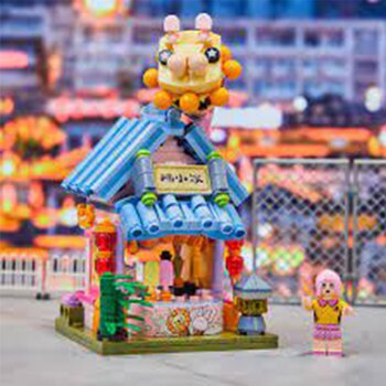 Pantasy Food Street Series - Toko Es Krim Klasik (Food Street Series - Classical Ice Cream Shop Building Bricks Set)