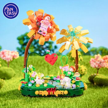 Pantasy Seri Hutan Ajaib - Penyihir Bunga (Magical Jungle Series - The Wizard of Flowers Building Bricks Set)