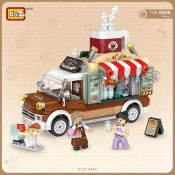 Loz LOZ Mini Blocks - Mobil Kopi (LOZ Mini Blocks - Coffee Car Building Bricks Set)
