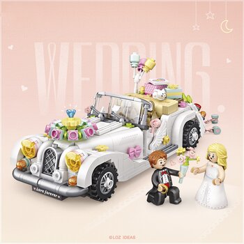 Loz LOZ Creator - Mobil Pernikahan (LOZ Creator - Wedding Car Building Bricks Set)