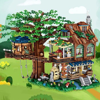 Loz LOZ Mini Blok - Rumah Pohon (LOZ Mini Blocks - Tree House Building Bricks Set)