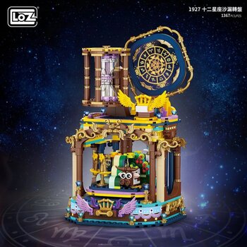 Loz LOZ Mini - Jam Pasir Zodiak (LOZ Mini - Zodiac Hourglass Building Bricks Set)