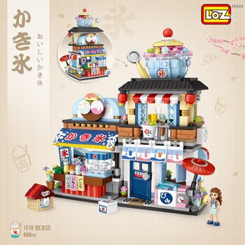 Loz LOZ Mini Blocks – Toko Es Serut Jepang (LOZ Mini Blocks - Japanese Shaved Ice Shop Building Bricks Set)