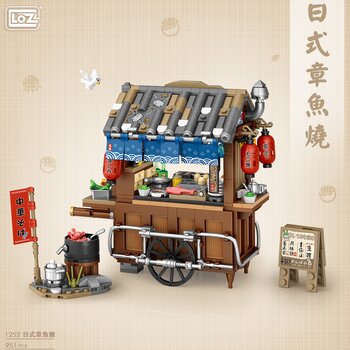 Loz LOZ Street Series – Takoyaki Jepang (LOZ Street Series - Japanese Takoyaki Building Bricks Set)