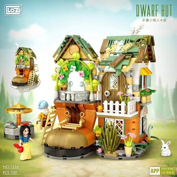 Loz LOZ Mini Blocks - Rumah Kurcaci (LOZ Mini Blocks -  Dwarfs House Building Bricks Set)