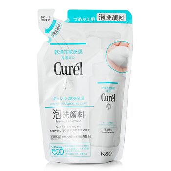 Curel Perawatan Kelembaban Intensif Berbusa Isi Ulang Cuci Wajah (Intensive Moisture Care Foaming Facial Wash Refill)