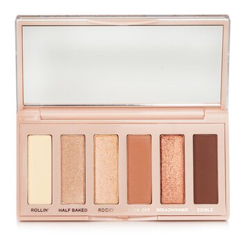 Urban Decay Palet Mini Eyeshadow Setengah Panggang Telanjang: 6x Eyeshadow (Rollin, Half Baked, Rocky, Buck Off, Breadwinner, Edible) (Naked Half Baked Mini Eyeshadow Palette: 6x Eyeshadow (Rollin,Half Baked,Rocky,Buck Off,Breadwinner,Edible))