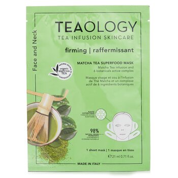 Teaology Masker Wajah &; Leher Superfood Teh Matcha (Matcha Tea Superfood Face & Neck Mask)