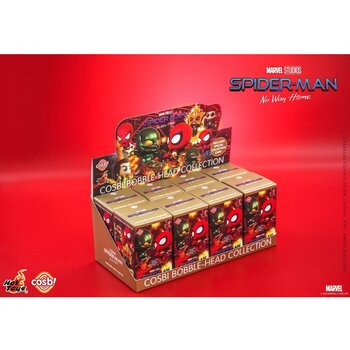 Hot Toy Spider-Man: No Way Home - Spider-Man Cosbi Bobble-Head Collection (Seri 2) (Kotak Buta Individu) (Spider-Man: No Way Home - Spider-Man Cosbi Bobble-Head Collection (Series 2) (Individual Blind Boxes))