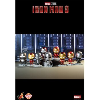 Hot Toy Iron Man 3 - Koleksi Bobble-Head Iron Man Cosbi (Kotak Buta Individu) (Iron Man 3 - Iron Man Cosbi Bobble-Head Collection (Individual Blind Boxes))