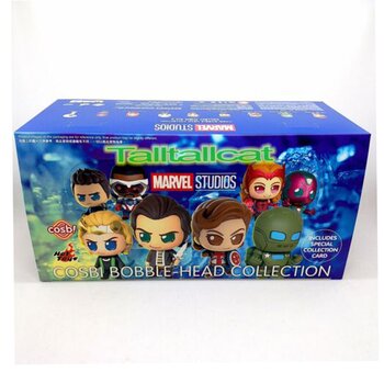 Hot Toy Marvel Studio Disney+ Cosbi Bobble-Head Collection (Kotak 8 Kotak Buta) (Marvel Studio Disney+ Cosbi Bobble-Head Collection (Case of 8 Blind Boxes))