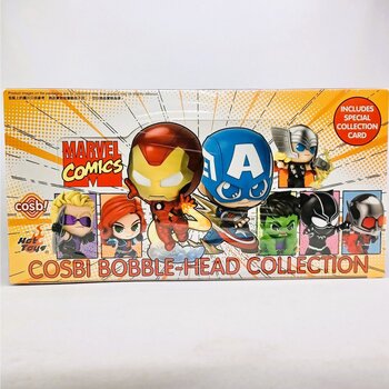 Hot Toy Avengers Cosbi Bobble-Head Collection (Kasus 8 Kotak Buta) (Avengers Cosbi Bobble-Head Collection (Case of 8 Blind Boxes))