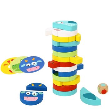 Tooky Toy Co Permainan Susun - Hewan (Stacking Game - Animals)
