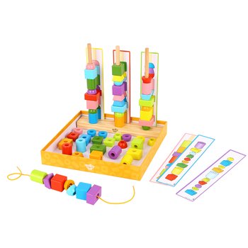 Tooky Toy Co Kotak Permainan Manik Labirin (Maze Bead Game Box)