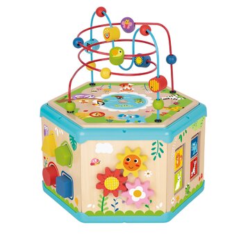 Tooky Toy Co Kubus Aktivitas 7 In 1 (7 In 1 Activity Cube)
