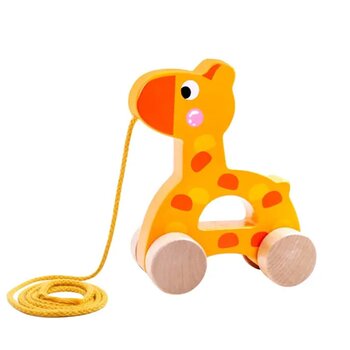 Tooky Toy Co Tarik bersama - jerapah (Pull Along - Giraffe)