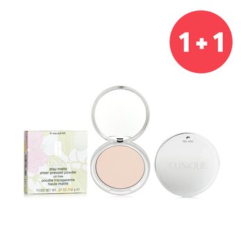 Clinique 【Buy 1 Get 1】Stay Matte Powder Oil Free - No. 01 Stay Buff (Add ONE to Cart and get TWO)