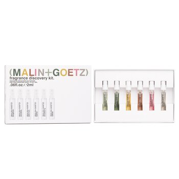 MALIN+GOETZ Fragrance Discovery Kit: Bergamot EDP 2ml+Cannabis EDP 2ml+Dark Rum EDP 2ml+Leather EDP 2ml+Strawberry EDP+Vetiver EDP 2ml